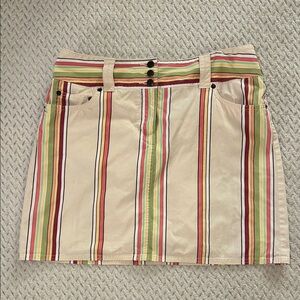 ❤️ 3/$15 LOFT Striped Multicolor Women's Skirt size 8